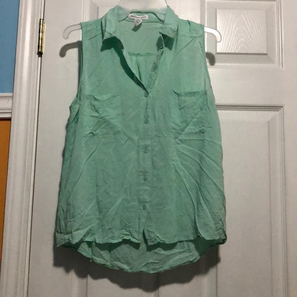 Mint Chiffon Shirt